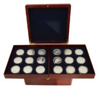 Elizabeth II, 2004, The Golden Age of Steam £5 silver proof collection