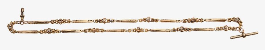 A Victorian fancy link chain