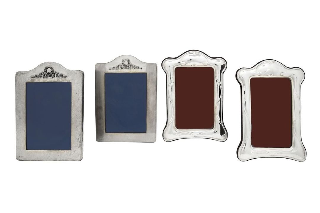 A pair of two Elizabeth II silver mounted photograph frames