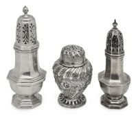 A George V silver sugar caster