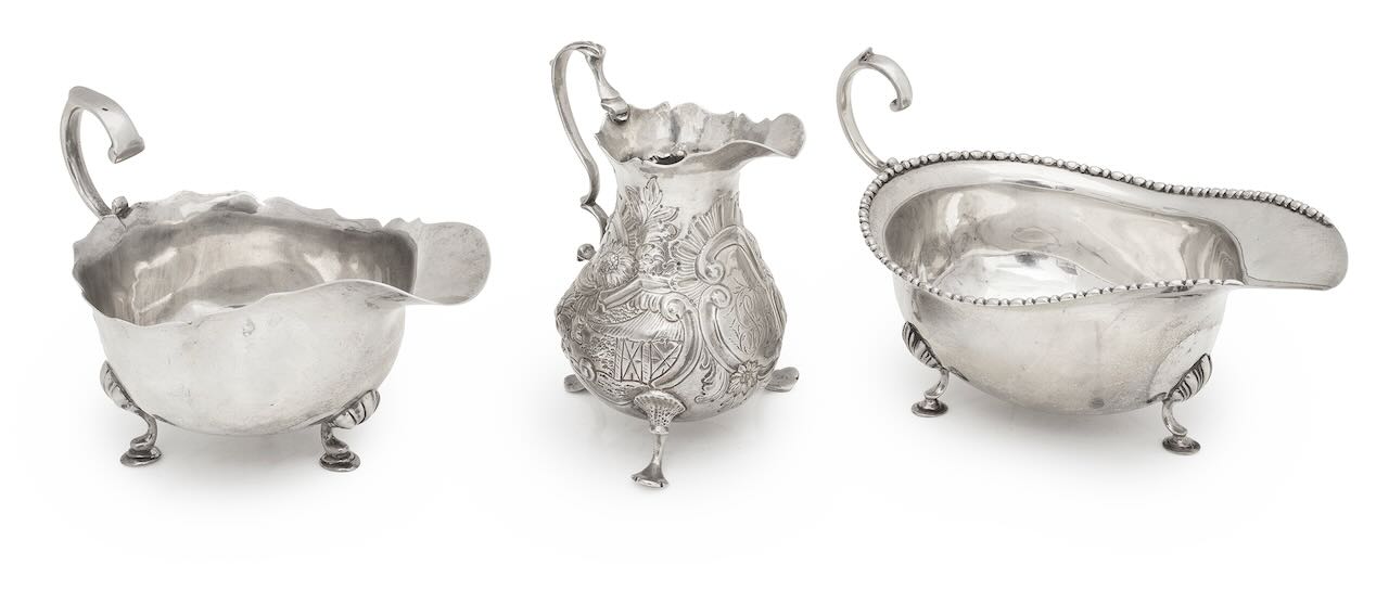An Edward VII silver sauce boat