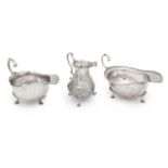 An Edward VII silver sauce boat