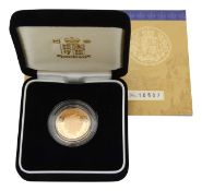 United Kingdom. Elizabeth II 2002 gold proof full sovereign