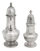 An Edward VII silver sugar caster