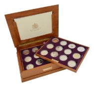 Elizabeth II 2002 twenty-four silver proof Golden Jubilee Collection