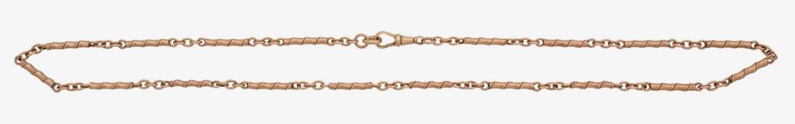 A 9ct gold fancy link chain
