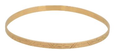 An engraved bangle