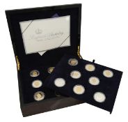 ERII 2006 17 coin silver proof commemorative Eightieth Birthday collection