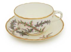 Royal Interest: A Minton porcelain cup and saucer,