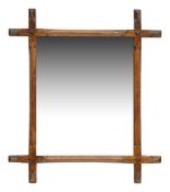 A Victorian mahogany wall mirror