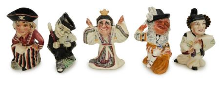 A group of five Shorter & Son pottery figures