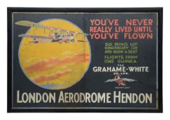 Vintage Poster: London Aerodrome Hendon