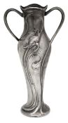 An Art Nouveau WMF silver plated vase