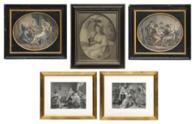 A group of 19th Century engravings and stipple prints