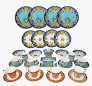 A Rosenthal Versace porcelain composite dinner service