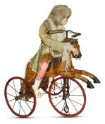 A Victorian fairground figure of a monkey