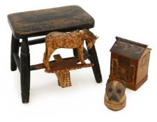 A group of treen items