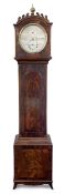 A Victorian mahogany longcase regulator,