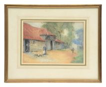 R.M. Campbell (British, 19th Century) 'The Old Farm, Dulwich Park'