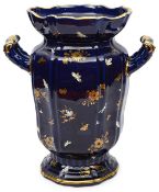 A Mason's Ironstone twin handled vase,