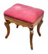 An American mahogany piano stool, by Joshua Briggs