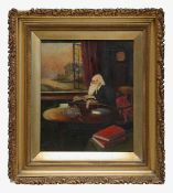 Continental School (19th century) 'Gentleman in his study'