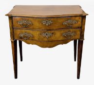 A walnut commode