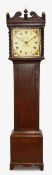 An oak 30 hour longcase clock