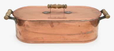 A Norwegian copper fish kettle