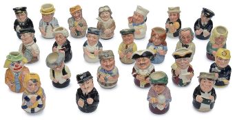 A collection of Royal Doulton 'Doultonville' character jugs