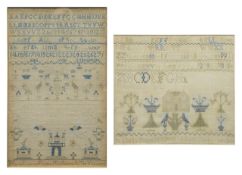 A Victorian needlework sampler