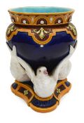 A Minton majolica vase