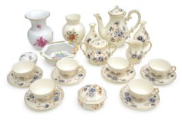 A Zsolnay Pecs porcelain coffee service