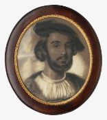 Continental School (19th century) A portrait of considered young man