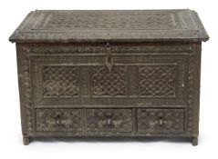 An Omani studwork wedding chest or mandoos