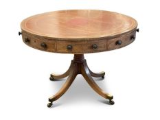 A George III mahogany drum table
