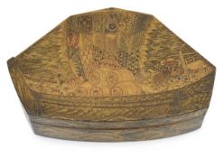 A Japanese gold lacquer box and cover