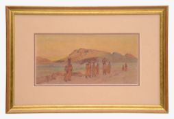 Constance Penstone (South African, 1865-1928) 'Walking Towards Table Mountain'