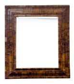 A William and Mary cushion framed mirror