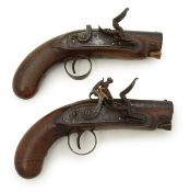 A pair of flintlock pistols, Samuel Nock, London