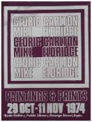 Carlton and Eldridge, Paintings & Prints Exhibition poster, 1974