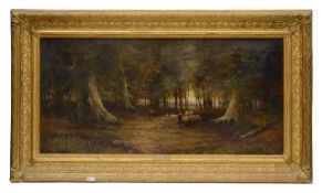 Circle of Narcisse-Virgilio Diaz de la Pena (French, 1807-1876) Fontainebleu woodland scene