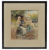 Harold Gresley (British, 1892-1967) 'A French Market'