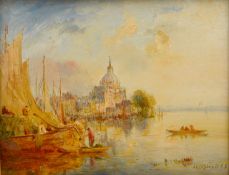 William Joseph Julius Caesar Bond (British, 1833-1926) View of Venice