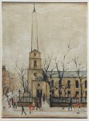 L. S. Lowry RBA RA (Brit., 1887-1976) 'St Luke's Church, Old Street, 1945'