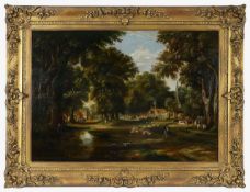 English School (early/mid 19th c.)Pastoral View of Chislehurst village