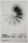 Peter Schmidt Curwen Gallery Exhibition poster, 1966