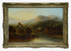 Daniel Sherrin (British, 1868-1940) Highland river landscape