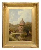 Attributed to Benjamin Williams Leader (1831-1923) Ruined tower