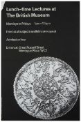 British Museum poster for Lunch-time Lectures c.1970s